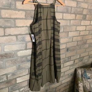 Olive green casual dress